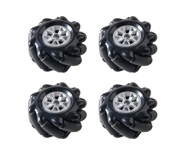 Koło Mecanum / Koło omnidirectional - 60MM-K czarne, zestaw 4