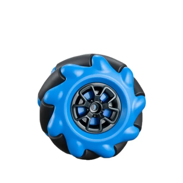 Koło Mecanum / Koło omnidirectional - 60MM-K niebieskie - zestaw 4
