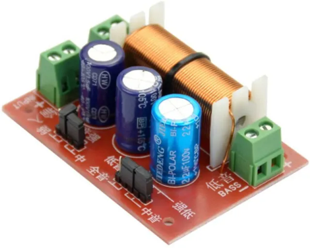 400W regulowany filtr zwrotnicy 2-drożnej Treble/Bass