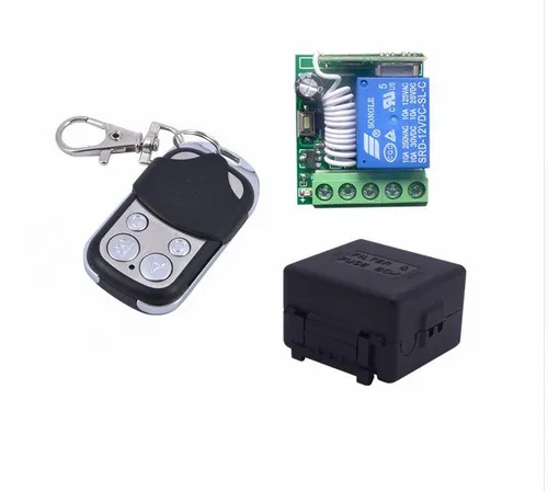Bezprzewodowy programowalny moduł przekaźnikowy z pilotem (4 przyciski) - 12V 433Mhz RF
