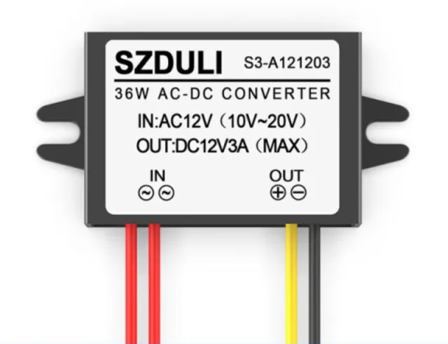 Konwerter AC 12V-20V na DC 12V 3A