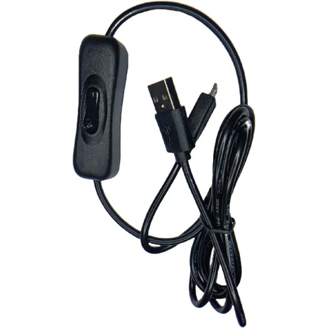 Kabel zasilający USB na Micro-USB z przełącznikiem WŁ./WYŁ.