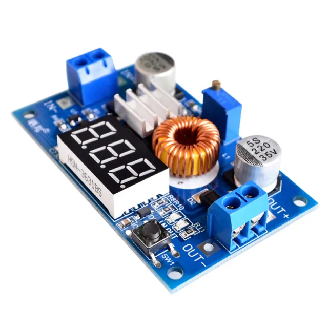5A 75W XL4015 DC-DC Converter Regulowany moduł step-down z woltomierzem wyświetlacza
