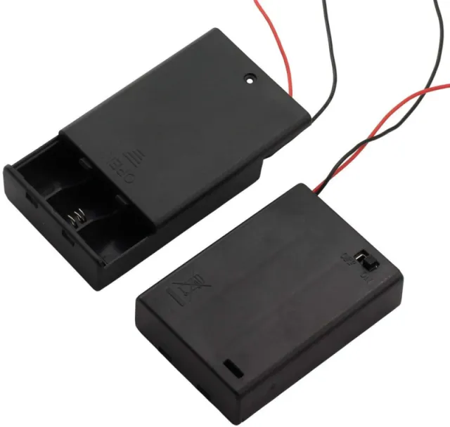 Uchwyt na baterie 3x AAA z przełącznikiem włącz/wyłącz (4.5V)