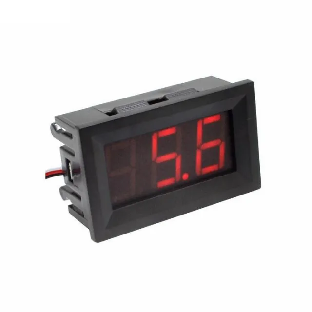 Woltomierz 3.5-30V - Czerwony, 0.56inch, 2 przewody.