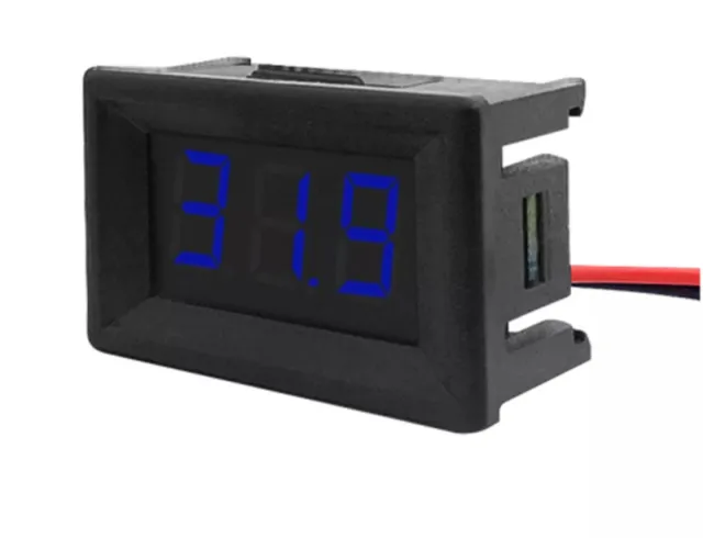 Woltomierz DC 3,5V-30V -  Niebieski, 0.56 inch, do montażu