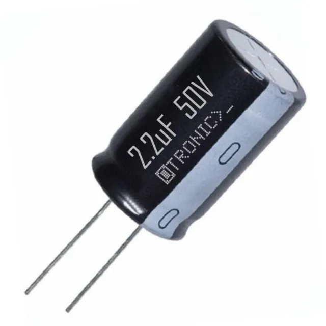 10x Kondensator 2.2uF 50v elektrolityczny (ELCO) czarny