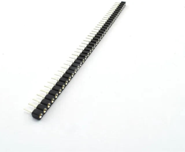 2.54Mm 40 Pinów Okrągła Żeńska Gniazdo Pin Header Strip 1X40p Czarny
