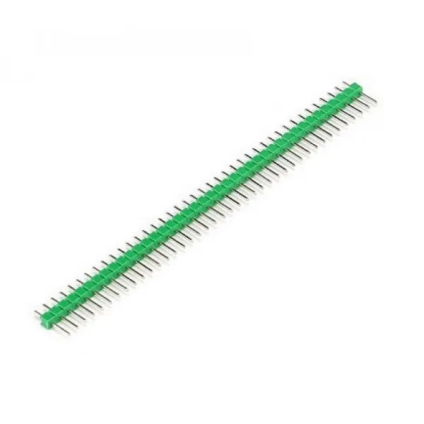 Listwa goldpin męska 40 pinów 2.54mm Zielony