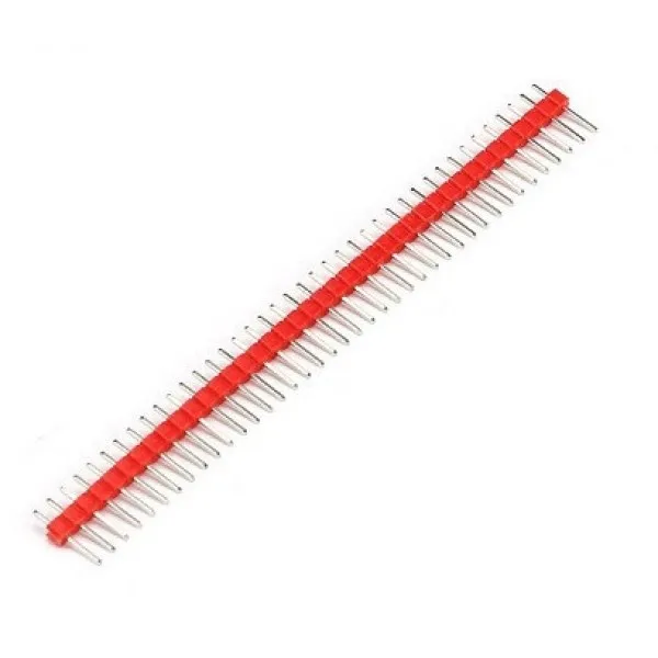 Listwa pinowa męska 40 pinów 2.54mm czerwony