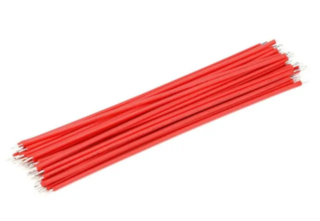 24AWG 15cm Cynaowany Drut Miedziany Elektroniczny Czerwony