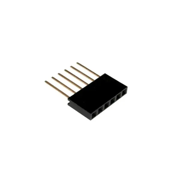 6 Pin Female 11mm wysoki, stackable Pin Header Connector