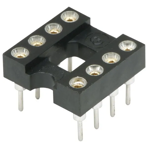 PCB 8 Way IC Socket okrągłe otwory