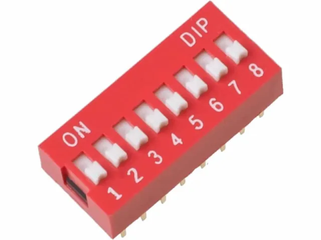 Przełącznik DIP 8-pinowy 2,54 mm