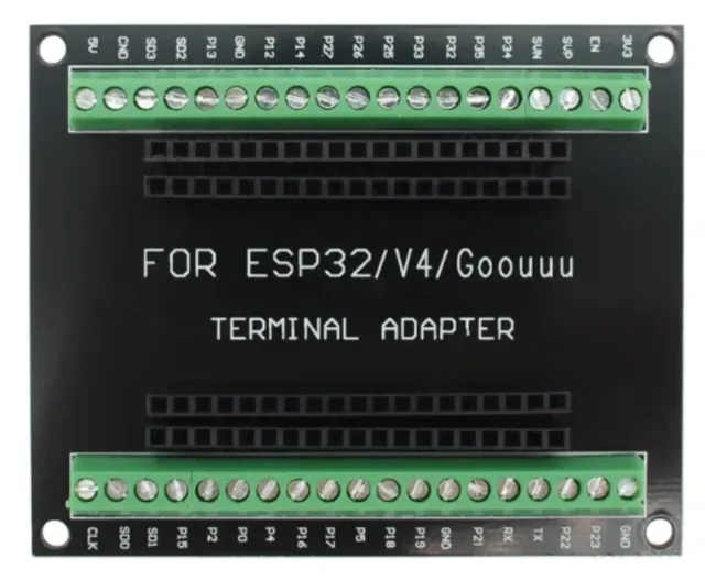 Płytka breakout do ESP32 32U 38 pinów ze złączami śrubowymi
