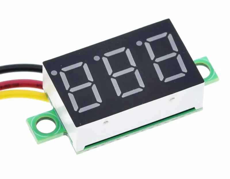 Woltomierz 0V-100V czerwony