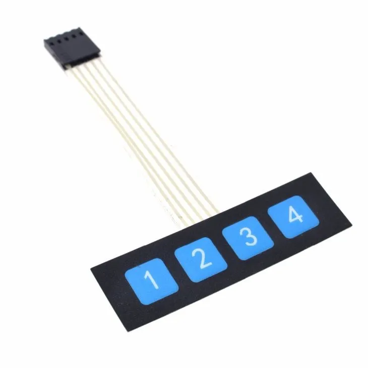 1 x 4 Matrix Membranowa Klawiatura z obwodem FBC
