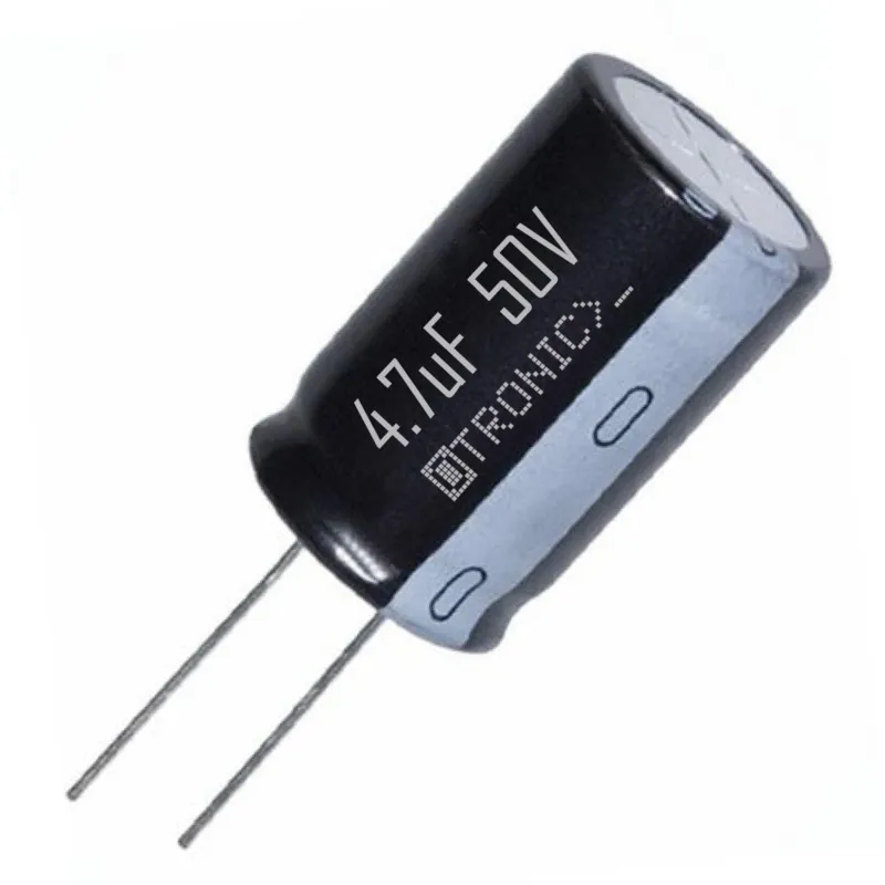 10x Kondensator 4.7uF 50v elektrolityczny (ELCO) czarny