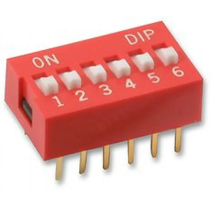 6-pinowy przełącznik DIP - 2,54mm pitch