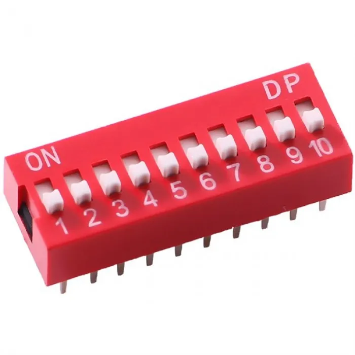 10-pinowy przełącznik DIP 2,54 mm