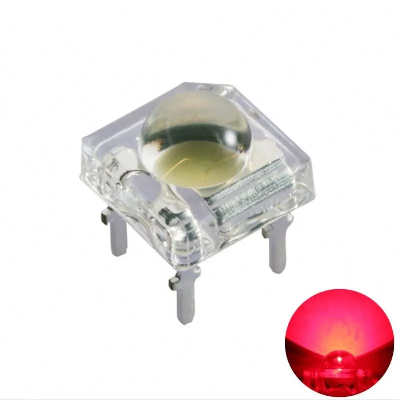 5mm Super Flux Piranha 4pin LED - Czerwony